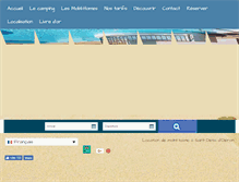 Tablet Screenshot of camping-le-sabia.com